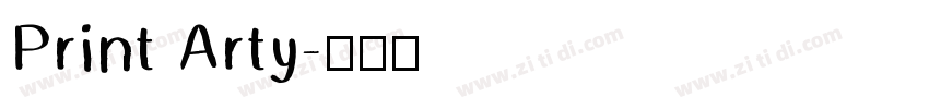 Print Arty字体转换